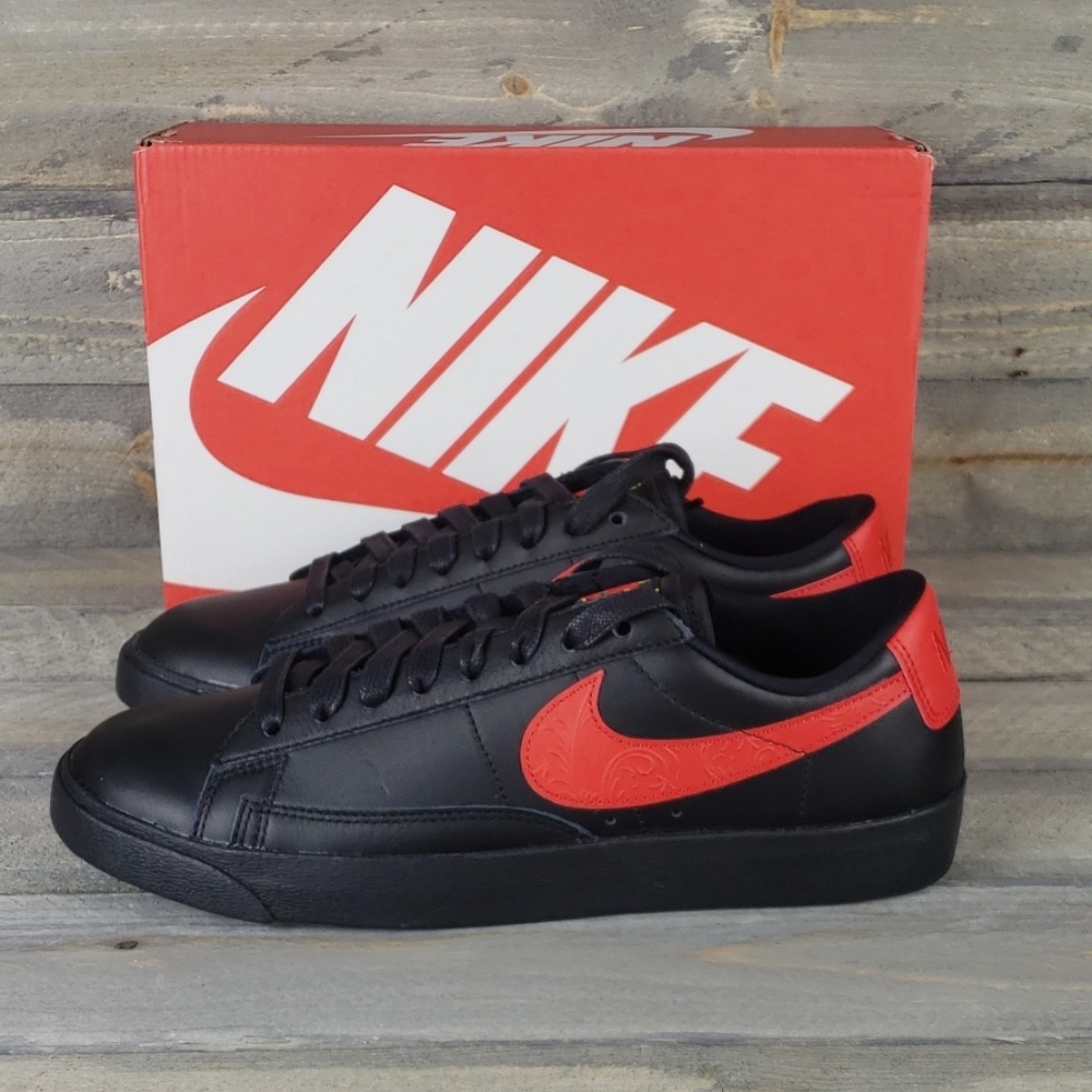 Nike Blazar Low  Floral Swoosh Women's Sneakers - Picture 2 of 7